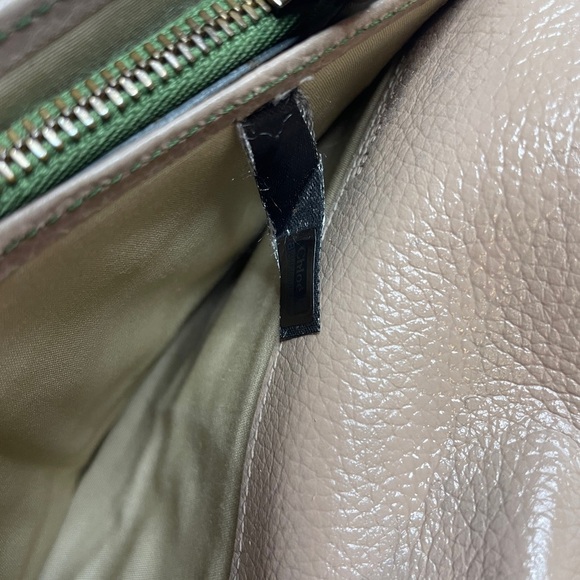 Chloe Color-block Long Wallet VGC Greens and Beige Leather - Picture 9 of 12